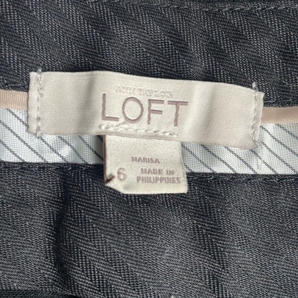 Loft pants black slacks size 6 career - Picture 6 of 9